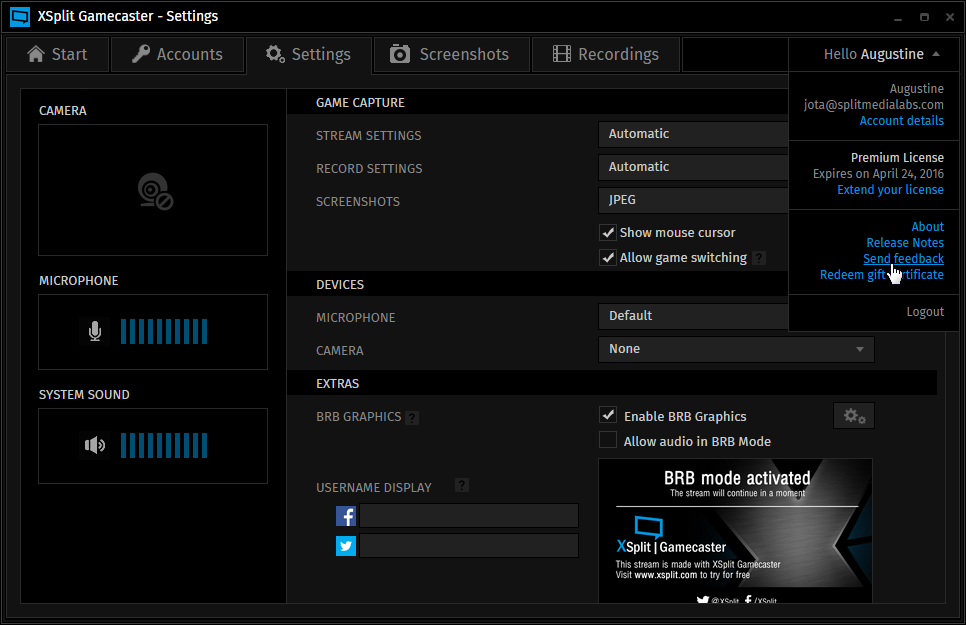 XSplit Gamecaster is running but I do not see the overlay in ... - 