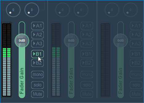 Selecting B1 as the hardware output