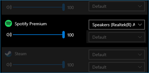 Changing Spotify's output route to Speakers