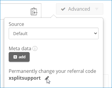 XSplit Affiliate Program - Referral code change