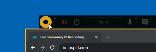 XCT resume recording option