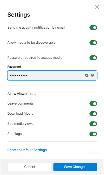 XSplit Dashboard Files - Advanced settings for media files