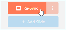 Re-Sync button in XPT