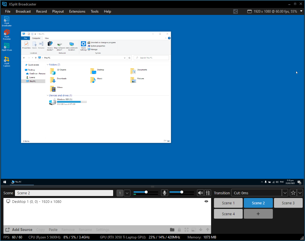 Desktop Capture - Monitor Capture is used to capture an entire display screen area